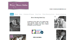 Desktop Screenshot of horseshowsonline.co.uk