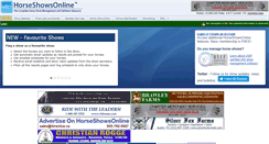 Desktop Screenshot of horseshowsonline.com