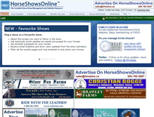 Tablet Screenshot of horseshowsonline.com